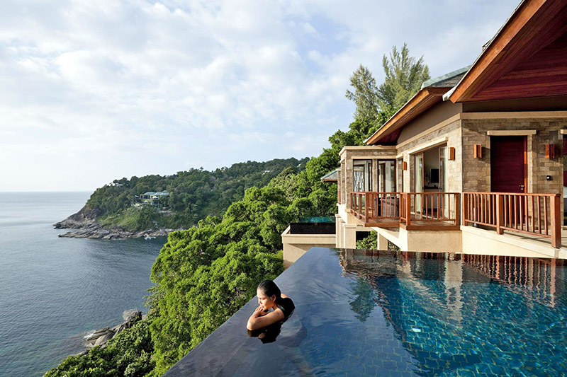 Detox holiday at luxury swimming pool in Phuket, Thailand