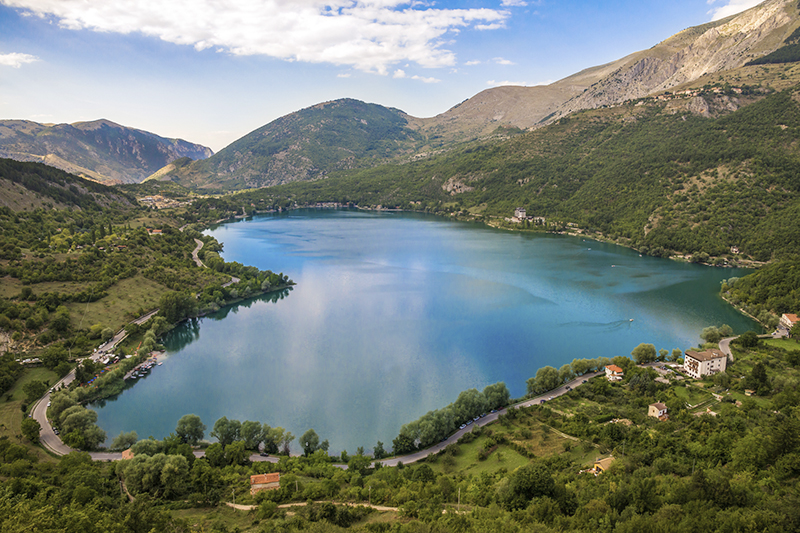 Heart-Shaped Lago di Scanno, Italy