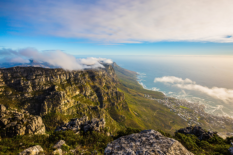 Feng Shui view of Table Mountain: Cape Town, South Africa