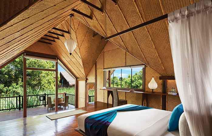 The eco friendly hotel Jetwing Vil Uyana in Sri Lanka
