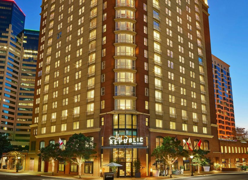 Hotel Republic San Diego stylish lobby and lounge